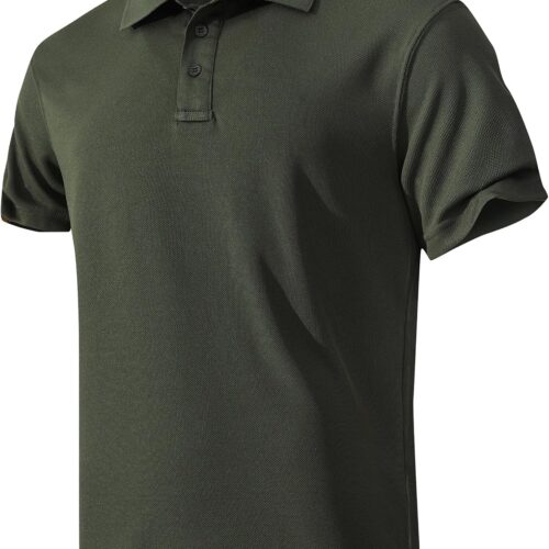 Quick-Dry Short Sleeve Collared Performance Shirt